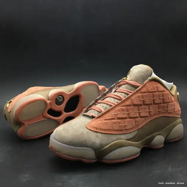 Cheap LUCY AT3102-200 Air Blush CLOT Canteen-Terra Low x Sepia 13 Stone Jordan 0602